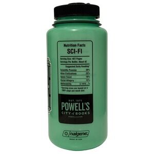 Powell's City of Books Nalgene 32oz Water Bottle Green Portland Literary Hiking